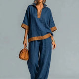 Women's Vintage Linen-Look Set