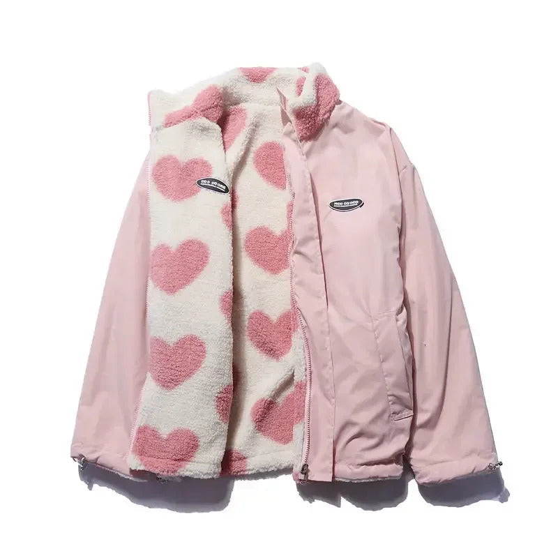Jelena - Reversible jacket with hearts