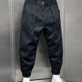 Herbert | Tapered Brushed-Look Trousers