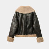 Sofia Brown Double-Faced Short Jacket