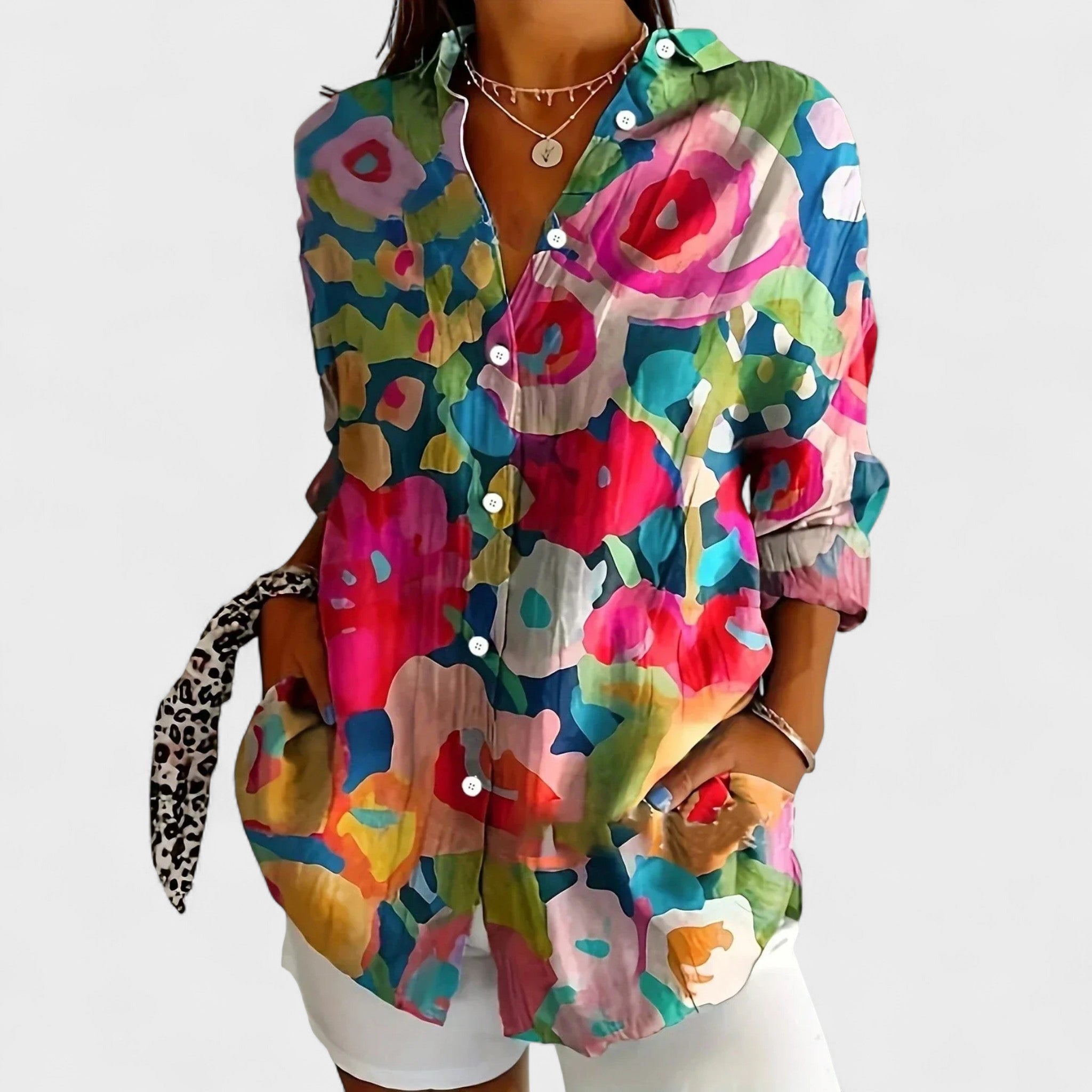 Antonia Colourful Print Blouse