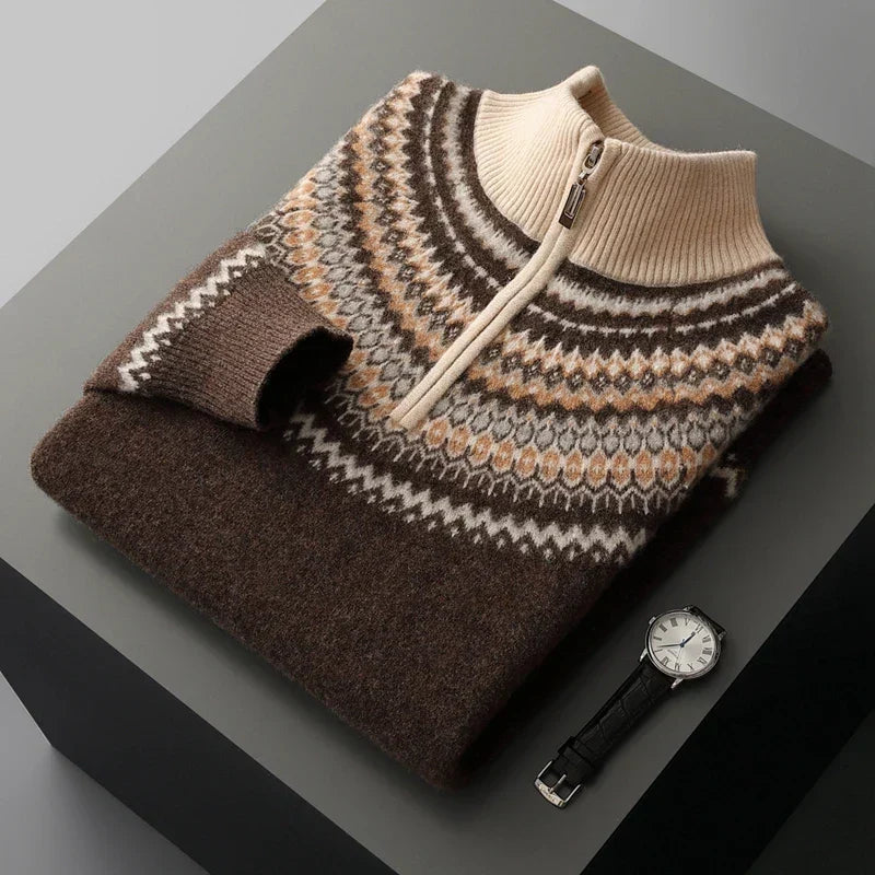 Arthur | Classic Zip-Neck Jumper