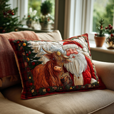 Santa Claus Wish Quilted Cushion Cover