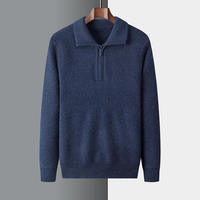 Andrew | Understated Zip-Neck Jumper