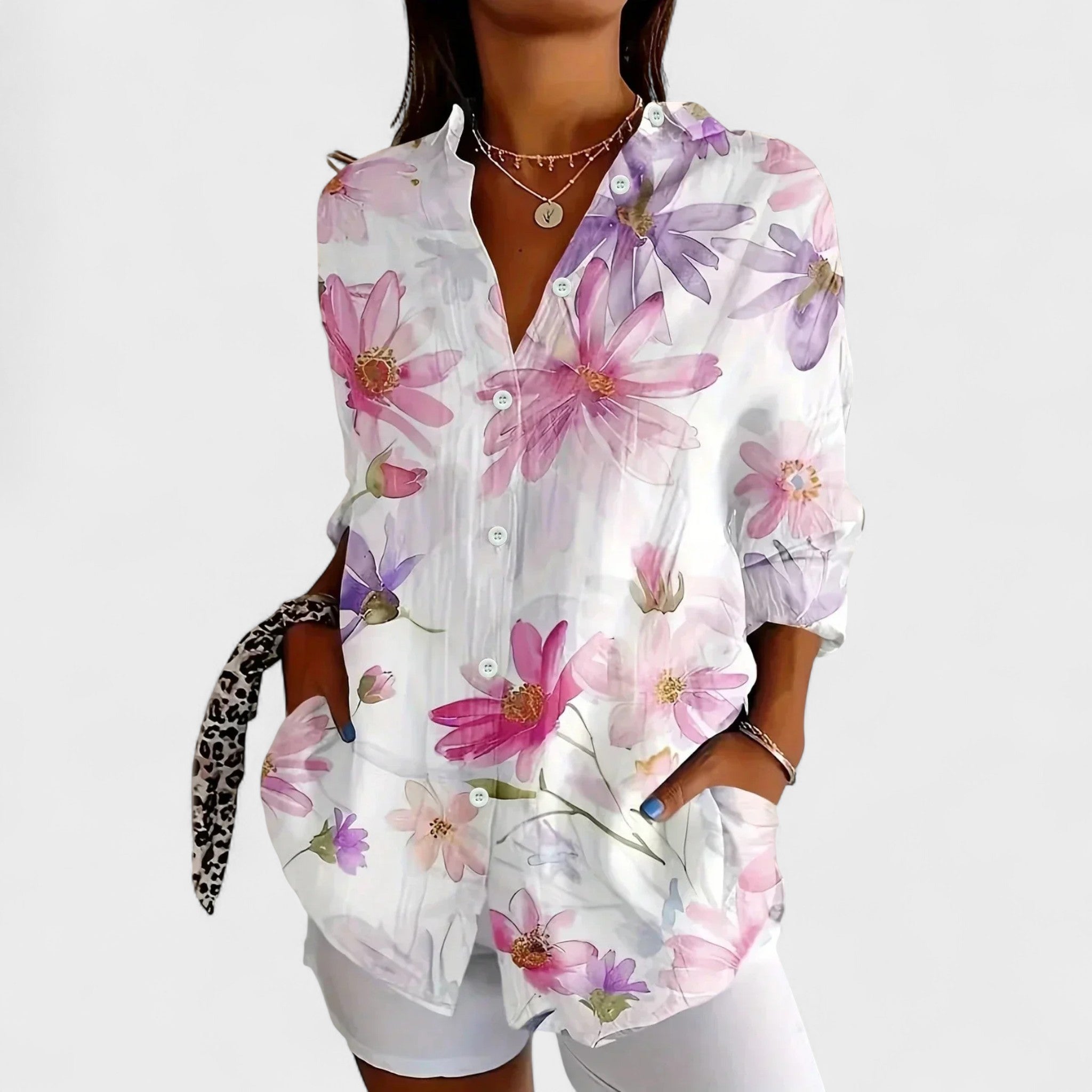 Antonia Colourful Print Blouse