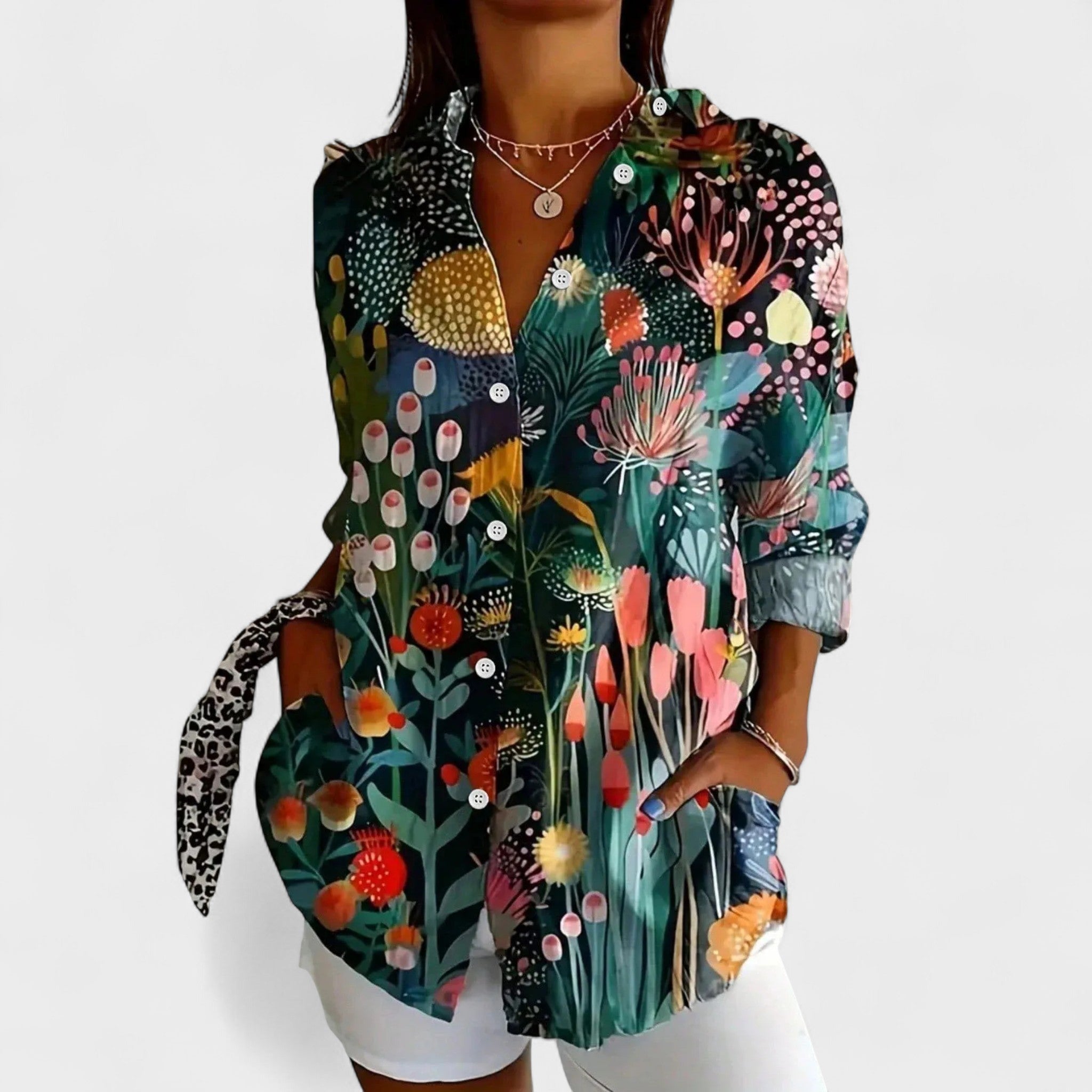 Antonia Colourful Print Blouse