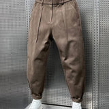 Herbert | Tapered Brushed-Look Trousers