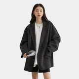 Emma Double-Breasted Wool-Blend Coat