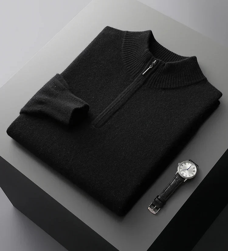 Philip | Neat Zip-Collar Jumper