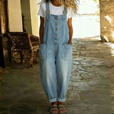 Retro denim-look jumpsuit | Argyro
