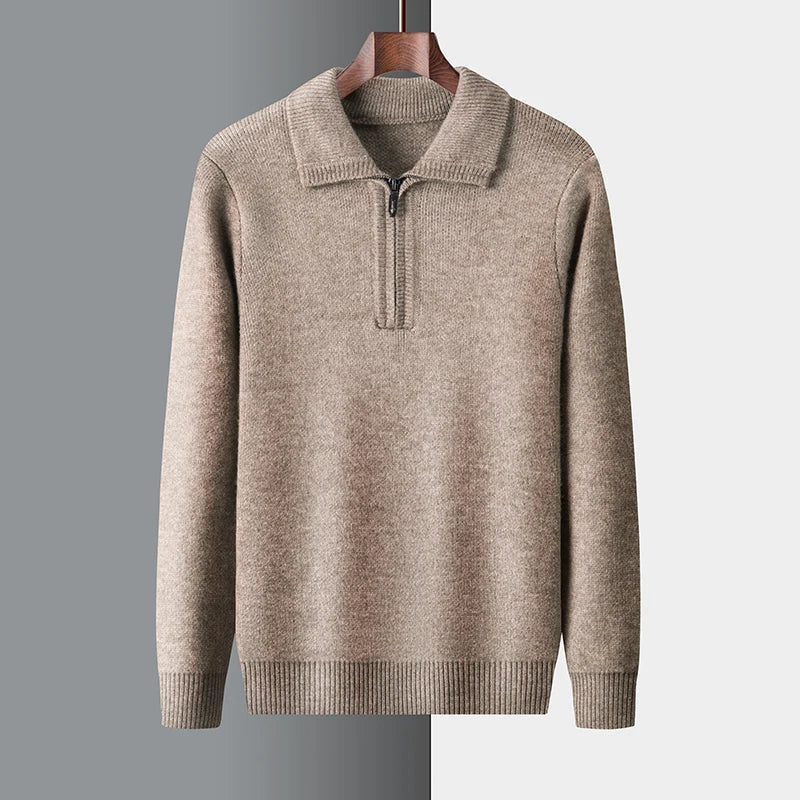 Andrew | Understated Zip-Neck Jumper