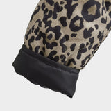 Alba Leopard Print Collarless Jacket
