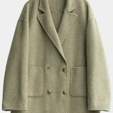 Emma Double-Breasted Wool-Blend Coat