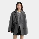 Emma Double-Breasted Wool-Blend Coat