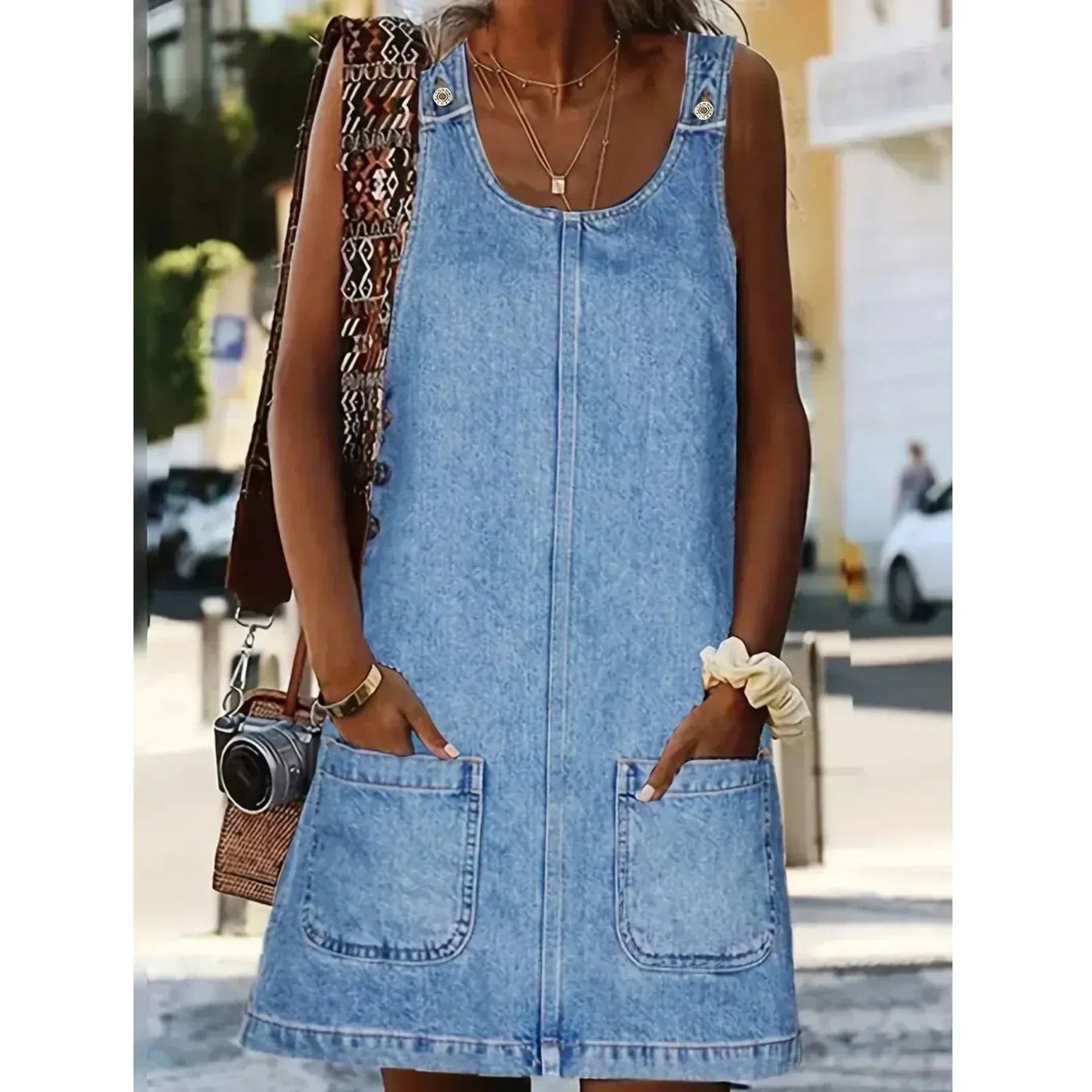 Margaret Long Relaxed Denim Dress
