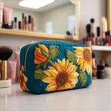Smile Bloom Quilted Make-up Bag