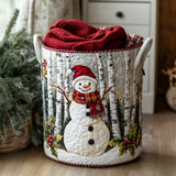 Christmas Quilted Laundry Basket – Design 0028