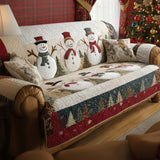 Snowy Friends | Quilted Sofa Cover