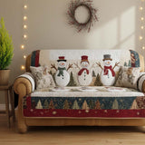 Snowy Friends | Quilted Sofa Cover