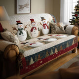 Snowy Friends | Quilted Sofa Cover Collection