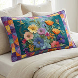 Delicate Petals Quilted Cushion Cover