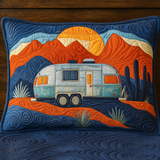 Starry Night Quilted Cushion Cover