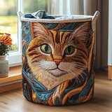 Quilted laundry basket – decorative motif – NCU0DDK609