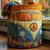 Quilted laundry basket – sunny motif