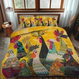 Roosters at Dawn | Country-Style Bedding Set