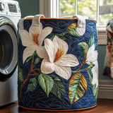Magnolias Quilted Laundry Basket