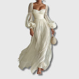 Danijela – Elegant Square-Neck Dress