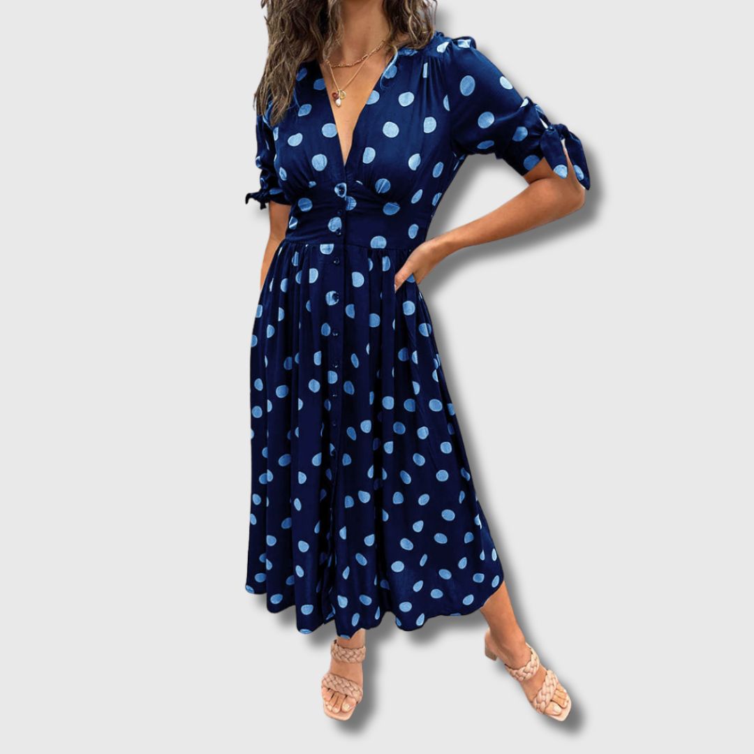 Monique Vintage Polka Dot Dress