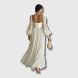 Danijela – Elegant Square-Neck Dress