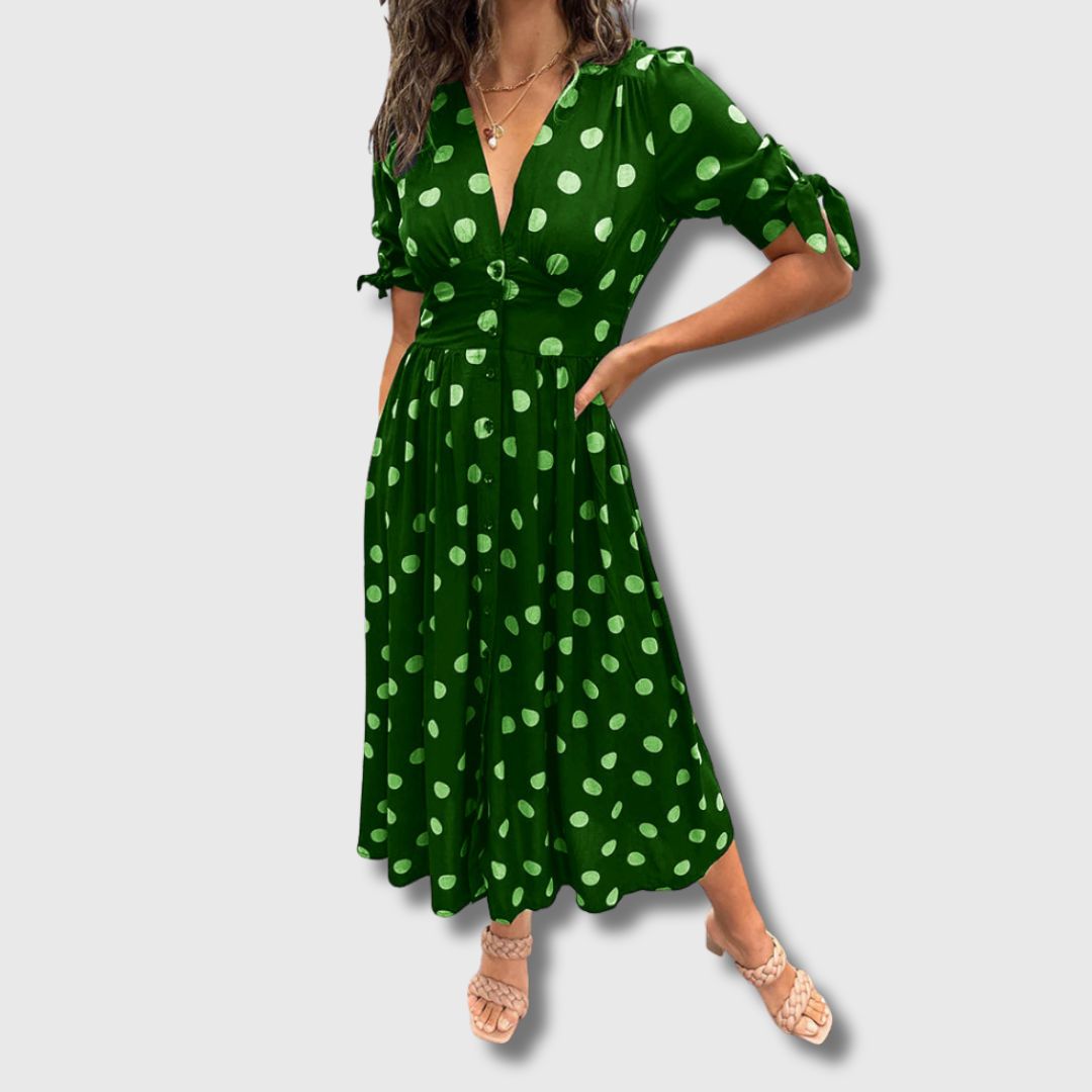 Monique Vintage Polka Dot Dress