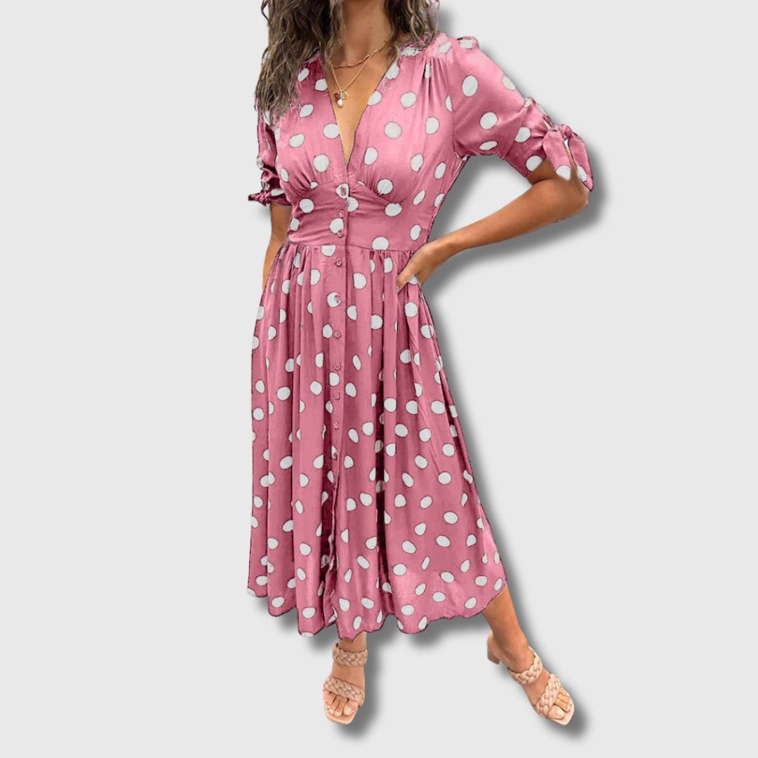 Monique Vintage Polka Dot Dress