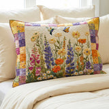 Timeless Flowers Quilted Cushion Cover