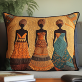 Bright Tribal Pattern Quilted Cushion Cover