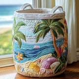Quilted laundry basket – decorative motif – NCU0QN021