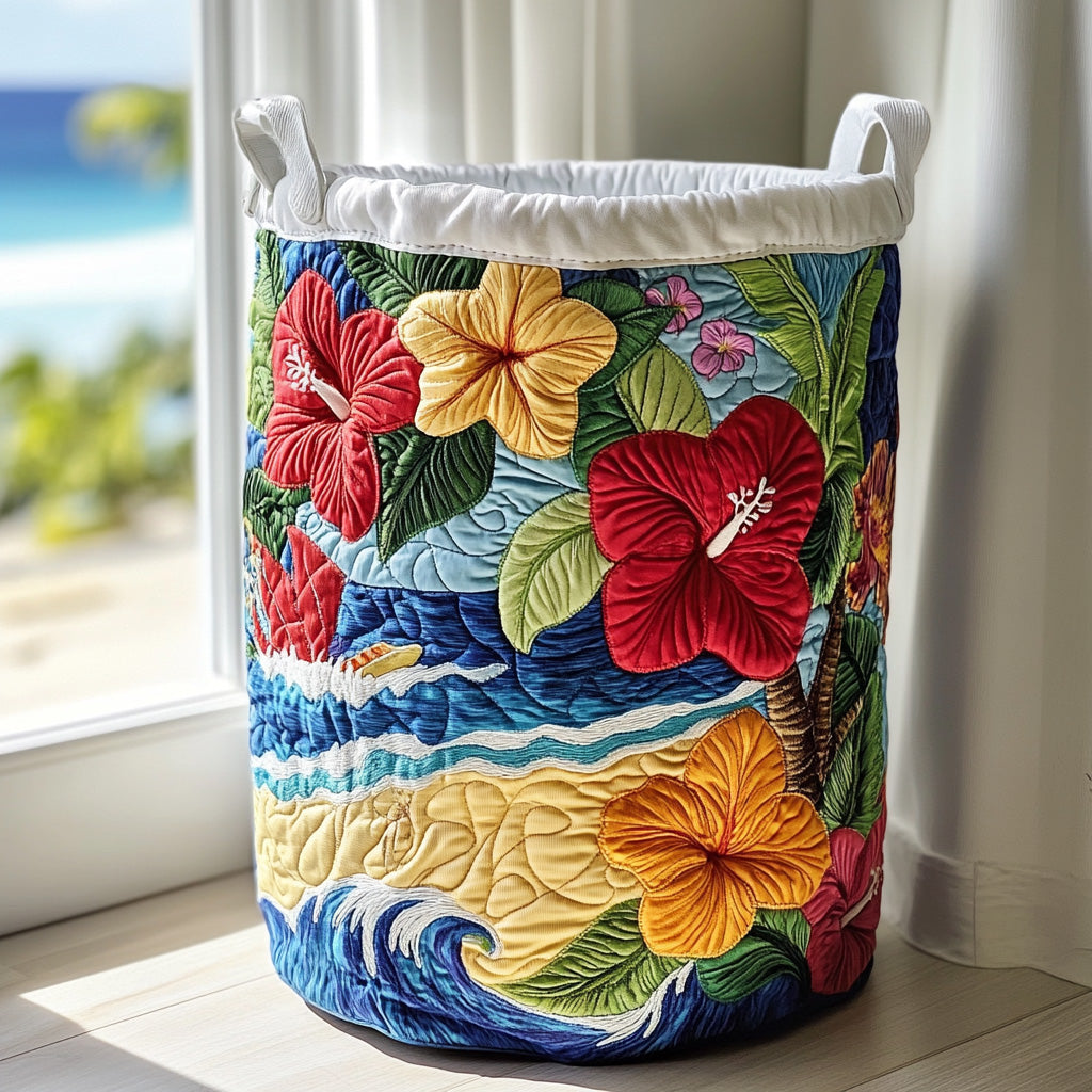 Decorative Quilted Laundry Basket – Design 0021