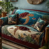 Turtle Harmony | Quilted Sofa Cover