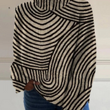 Sienna | Hand-drawn high-neck sweater