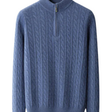 Dennis | Textured Half-Zip Jumper