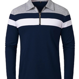 Oliver | Striped Zip-Neck Jumper