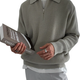 Malcolm | Smart Zip-Neck Jumper