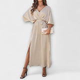 Sabrina – Sophisticated V-neck maxi dress