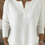 Petra | Knitted button-up sweater