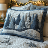 Winter Forest Quilted Cushion Cover