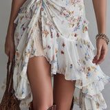 Ivanka - Mini V-Neck Floral Dress
