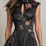 Jana - Floral Pleated Midi Dress
