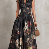 Jana - Floral Pleated Midi Dress